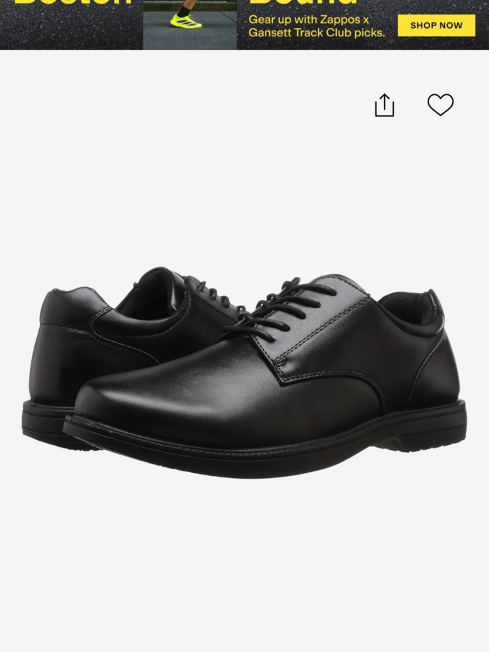 Deer Stags Crown Men's Classic Black Lace-Up Dress Shoes